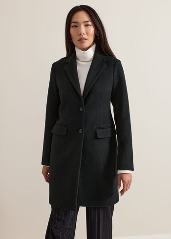 Phase Eight Lydia Wool Coats Green Canada | FWMVKH-438